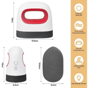 10.8cm Portable Mini Heat Press Machine - Red